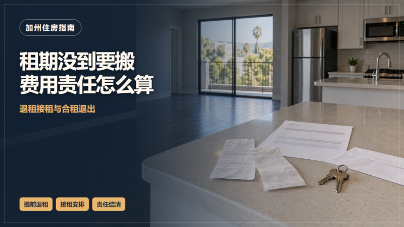 加州提前退租与合租退出:接租安排、费用结算与责任解除-北美华人网