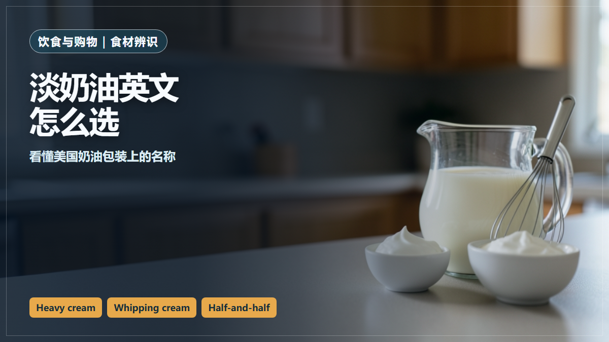 厨房里的奶油与烘焙用品。