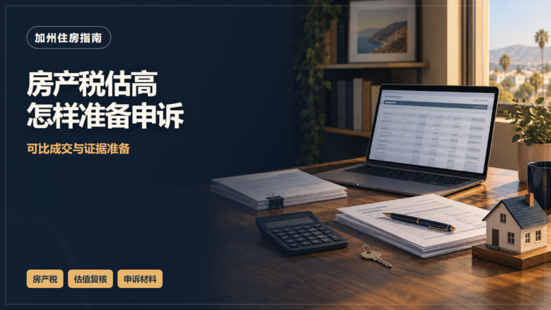 加州房产税估值过高：可比成交筛选、估值复核与申诉材料-北美华人网