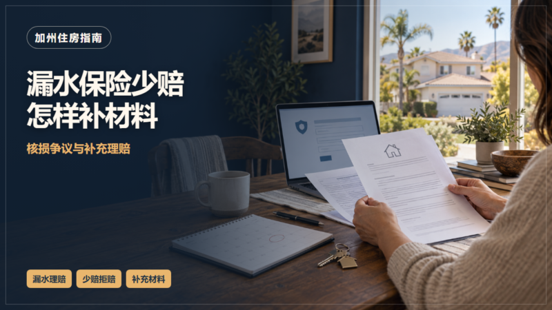加州房屋漏水保险少赔或拒赔：理赔文件核对、补充证据与申诉-北美华人网
