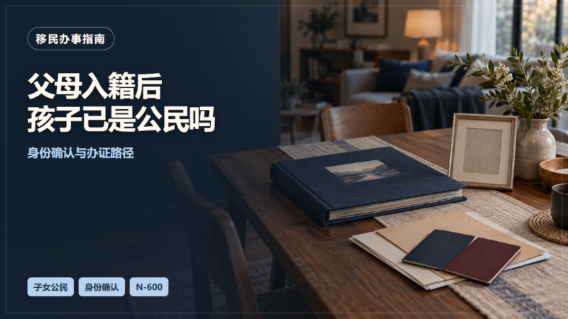 父母入籍后孩子是否自动成为美国公民：资格核对与公民身份证明申请-北美华人网