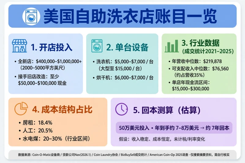 开洗衣店到底赚不赚钱？美国自助洗衣店的投入、利润率、回本周期全拆解-北美华人网