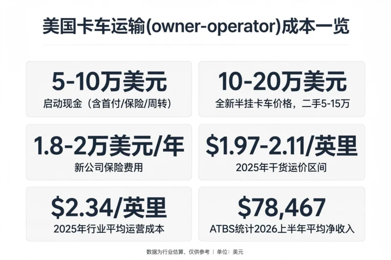 开卡车公司到底赚不赚钱？美国卡车运输的投入、运费、利润率全拆解-北美华人网